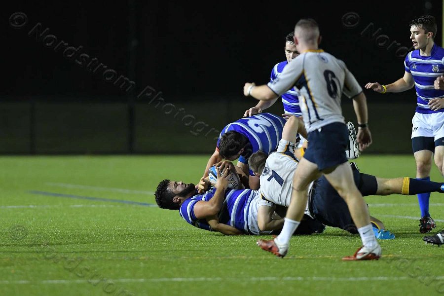 Wheaton Men\'s Rugby vs Mass Maritime.  Photo by Keith Nordstrom